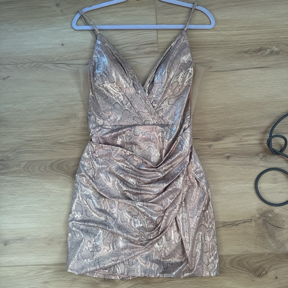 Elegant Metallic Dress